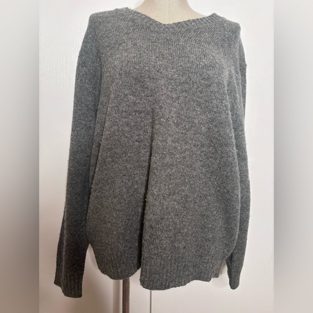 L.L. Bean 100% Wool Gray Sweater | XL | Cozy Classic Knit